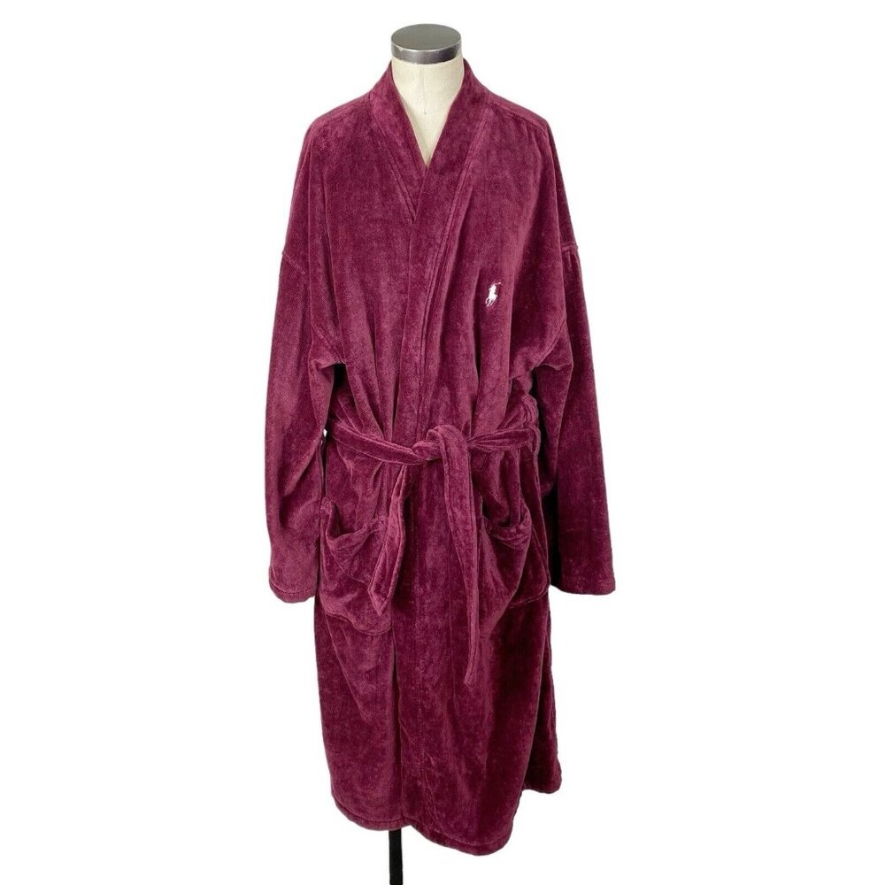Polo by Ralph Lauren Burgundy Robe